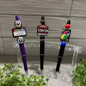 Hilarious Handmade Beaded Pens with Unique Quotes for Teachers and Office Gifts